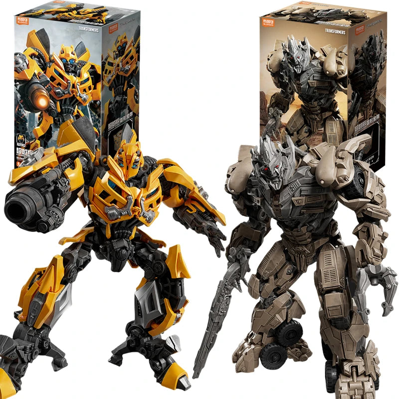 BLOKEES Original Transformers Bumblebee Megatron Megatronus CLASS Version Transformation Assembled Action Figure Model Toys Gift