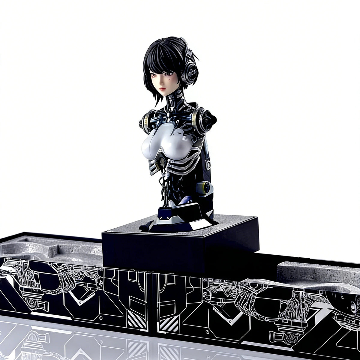 Linglong Ash 1/4 Half-Body Figure Collectible Model, High-Quality Role