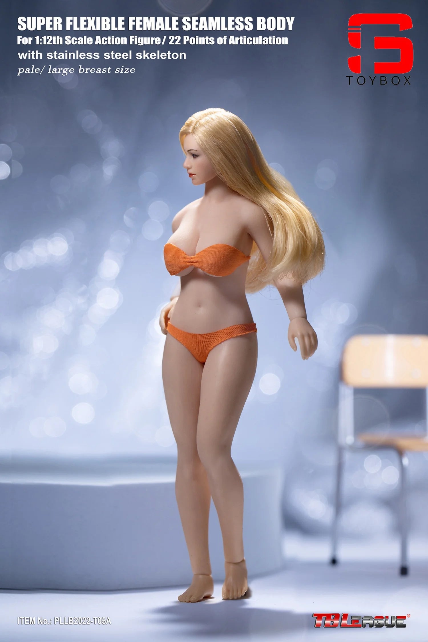 TBLeague PLMB2022-T04A T05A T04B T05B 1/12 Scale Female Pale Suntan Super Flexible Seamless Plump Body Model 6'' Action Figure
