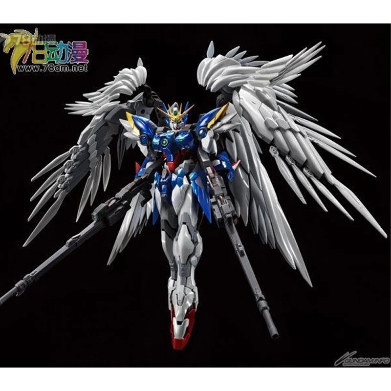BANDAI ORIGINAL HIRM REGULAR EDITION XXXG-00W0 WING GUNDAM ZERO EW AUF LAGER Anime-Actionfigur, Bausatz, Spielzeug, Geschenk