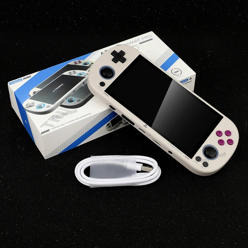 64G 128G 256G Portable Handheld Video Game Console 4.96'' IPS Screen Joystick RGB Lighting Smart Pro Retro Handheld Game Player