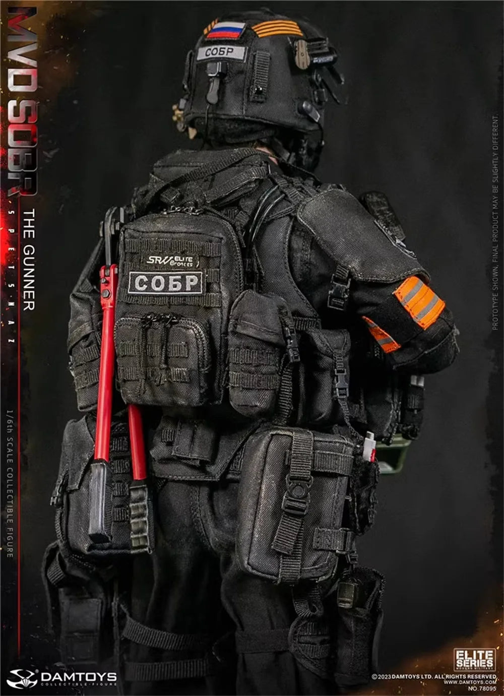 In Stock DAMTOYS DAM 78095 RUSSIAN Spetsnaz MVD SOBR PKM Gunner Soldier Full Set Action Figure Gift For Fans Collectable 1/6