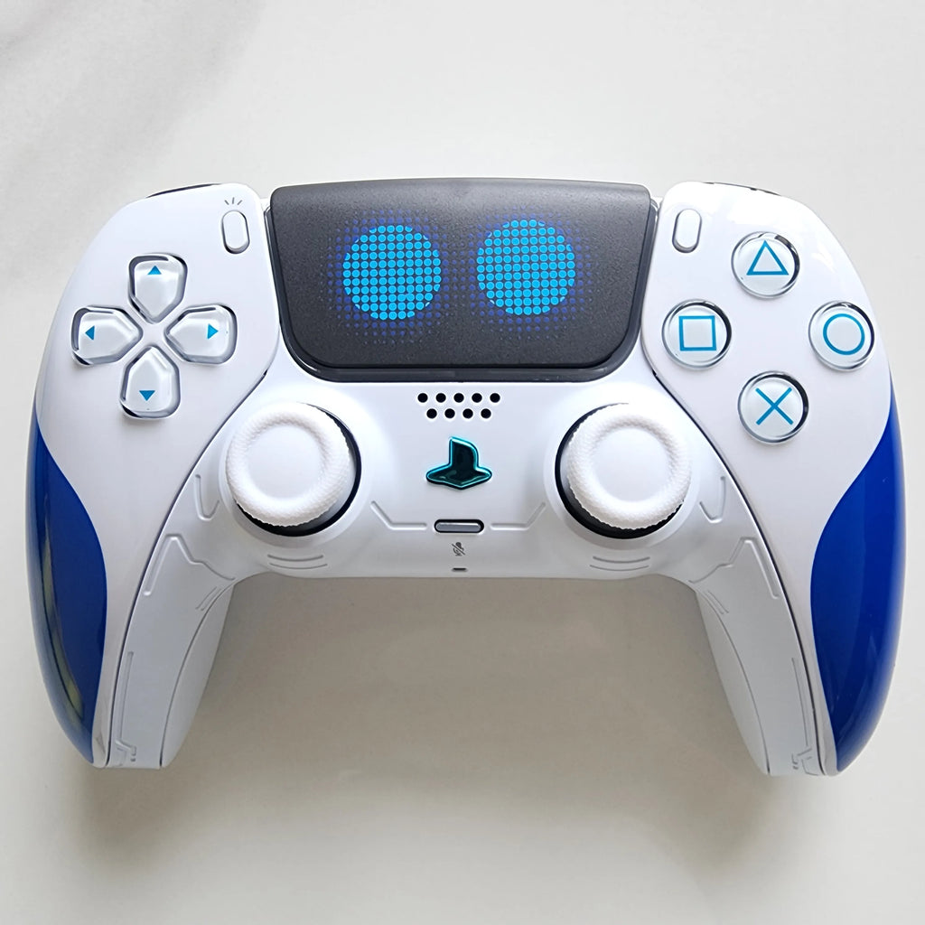 Hochwertige limitierte Auflage, originales, individuelles Upgrade und modifizierter Griff der PS5-Spielkonsole, kabelloser Controller mit Originalgriff der PS5, kabelloser Controller der PS5 Dualsense-Reihe: Cosmic Robot