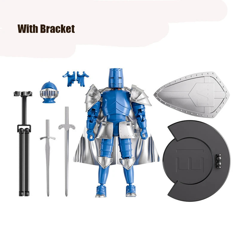 Middle Ages Warrior Action Figure Toys Retro Joint Mobility Knights Collectible Model Toy For Kids Adult Stress Relieving Gifts