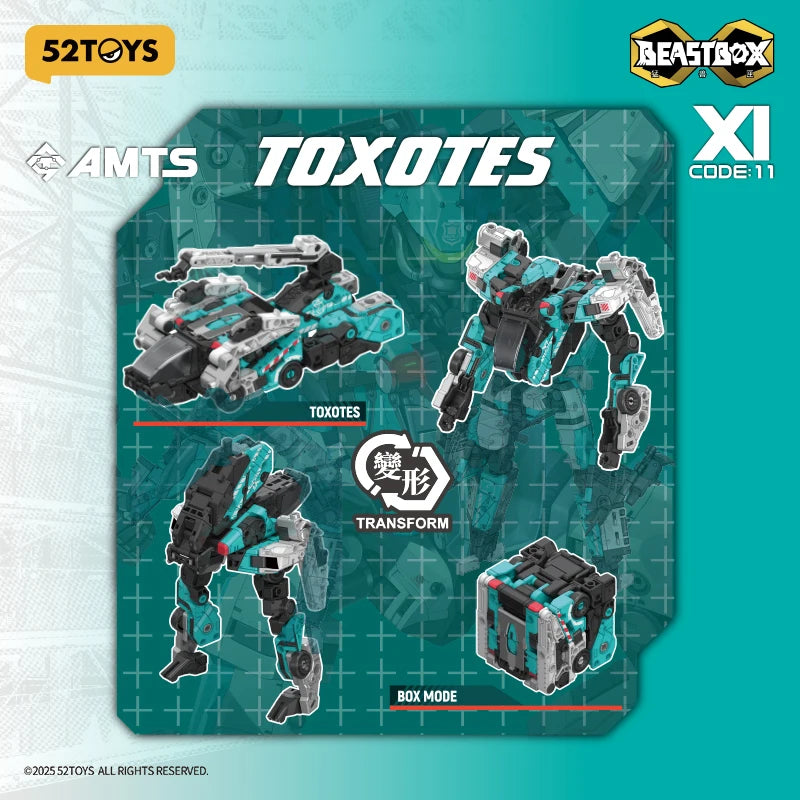 52TOYS InfinityBox IB-14 TOXOTES, Deformation Robot, Converting in Mecha and Cube, Action Figure, Collectible Gift