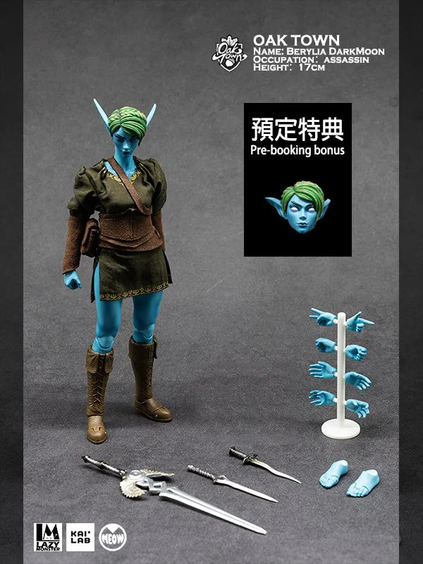 1/12 6 Inch Figure Oakenshire Elf World Of Warcraft Female Soldier Mechanical Girl Toy