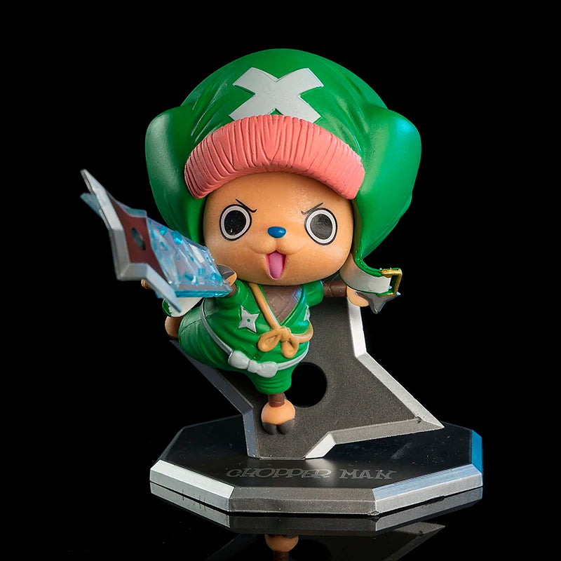 11Cm Anime Figure One Piece PVC Action Figure Kimono Ninja Tony Tony Chopper Collection Model Dolls Kid Gift Toys Decoration