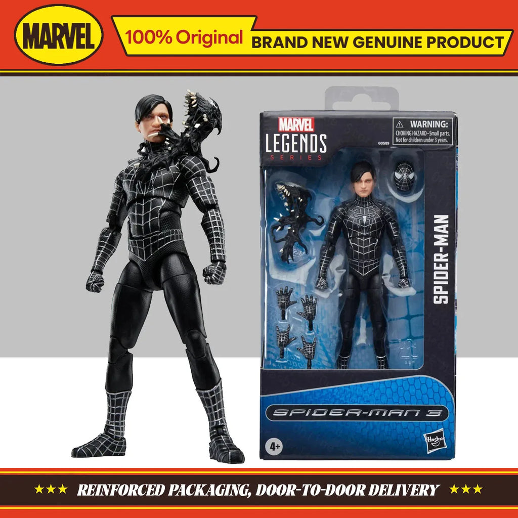 In Stock Hasbro Marvel Legends Series Spider-Man 15cm Spider-Man 3 Action Figure Collection Original Toys Model Ornament Gifts