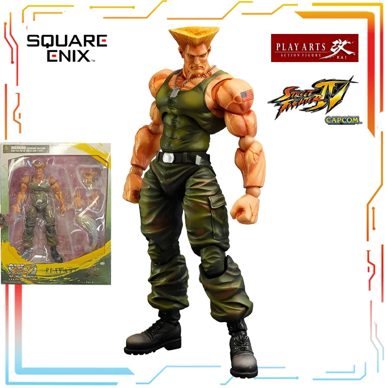 SQUARE ENIX Original PLAY ARTS Modified Finished Movable Doll Street Fighter 4 Anime Action Figure Model Toys Gifts for Boys