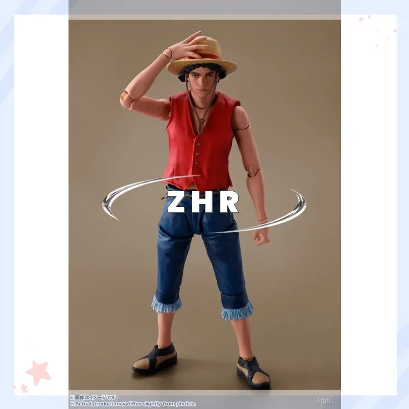 В наличност One Piece SHFiguarts Live версия Luffy Zoro Nami Анимационен модел Екшън фигурка Играчка Колекция Подарък