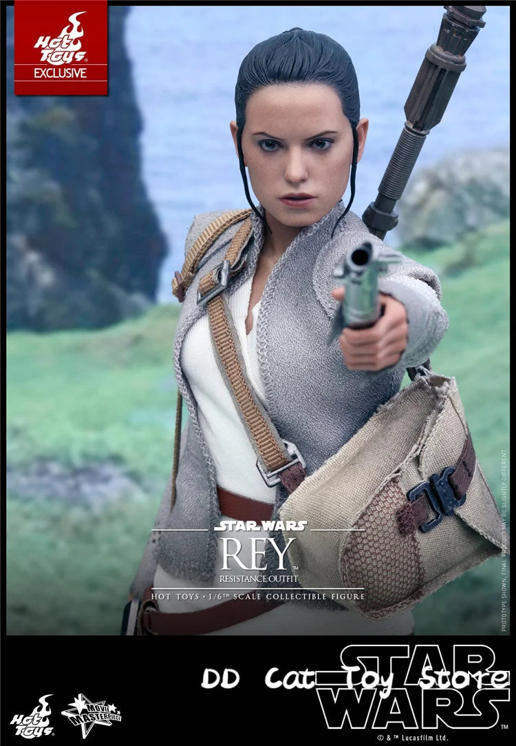 New Genuine HOTTOYS HT MMS377 1/6 Female Soldier Star Wars 7 Rey 2.0 Resistance Army Full Set 12'' Action Figure Model Customize