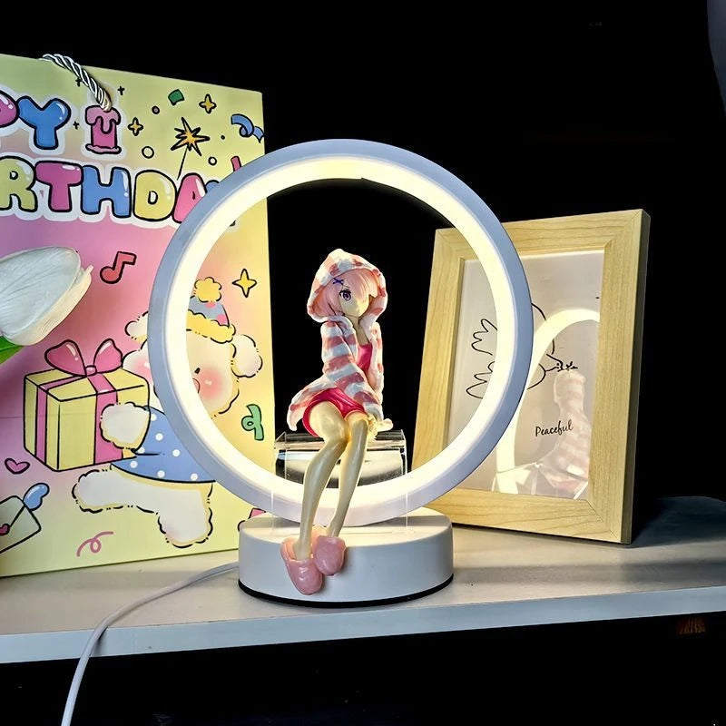 Hatsune Miku anime peripheral creative figure table lamp high-value night light children's birthday gifts desktop ornaments