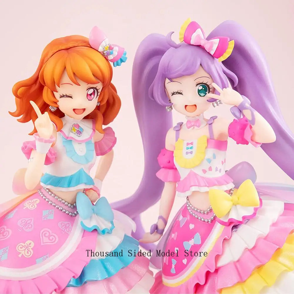 Original MegaHouse Lucrea Light Pripara Anime Peripherals Manaka Laala Ozora Akari Action Figure PVC Model Cartoon Gift