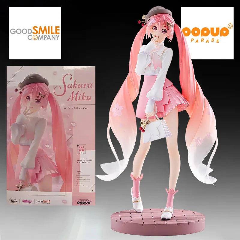 GSC Genuine POP UP PARADE Anime Figure Flower-viewing Outfit Action Figure Toys for Boys Kids Gift Collectible Model Ornaments