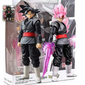 Нова 14см аниме Dragon Ball Black Goku Zamasu екшън фигурка Super Saiyan филмова версия DBZ модел с множество аксесоари играчки