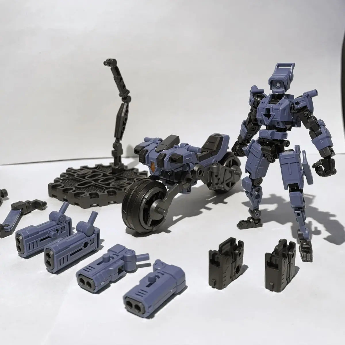 Transforming Motorcycles Soldiers Flying Cavalry Model 1/24 Assemble Mecha Movable Skeletons Anime Action Figures Boy Toys Gifts