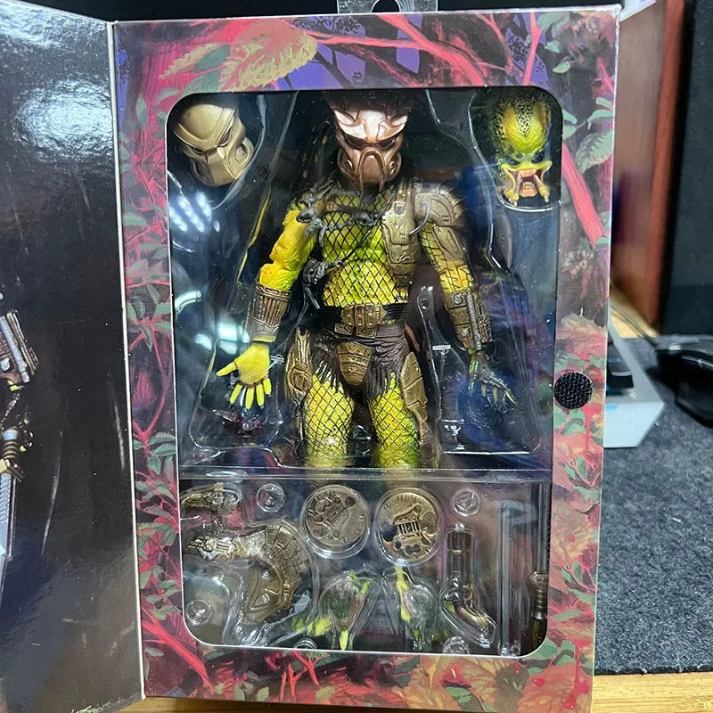 In Stock Genuine Neca Iron Blood Warrior Gold Elder Gold Angel Jungle Hunter P1 Flower Crab Can Be Made Into A Model Toy