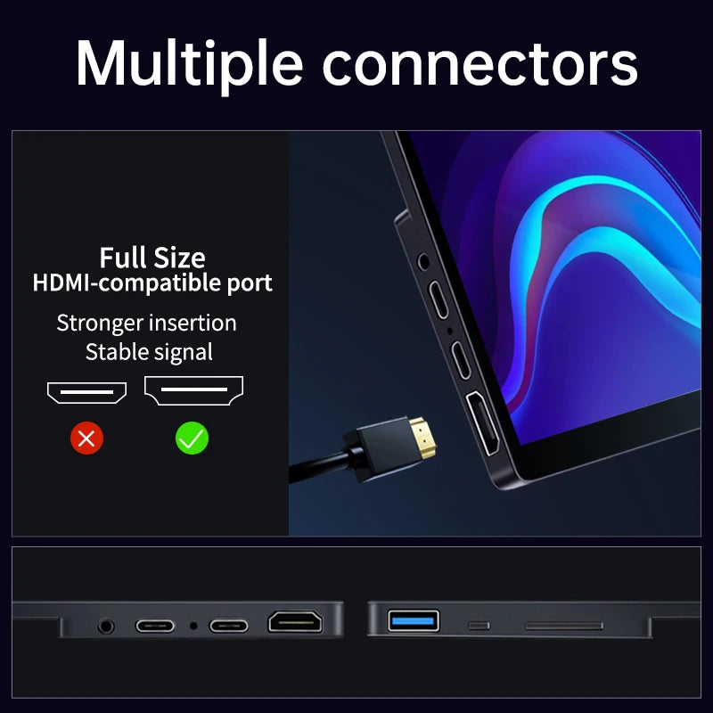 VCHANCE 16 Zoll Oled 4K UHD Touchscreen Tragbarer Monitor 100% DCI-P3 HDR Erweitern Sie das Bürodisplay für PC, Laptop, Telefon, XBox, Switch