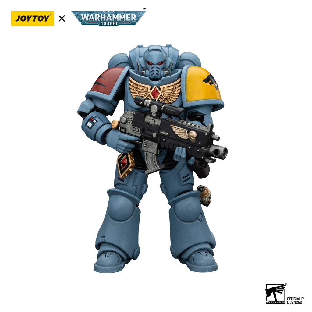 [IN STOCK] JOYTOY Warhammer 40K 1/18 Action Figure Ultramarines Primaris Lieutenant Argaranthe Anime figures Toys Model