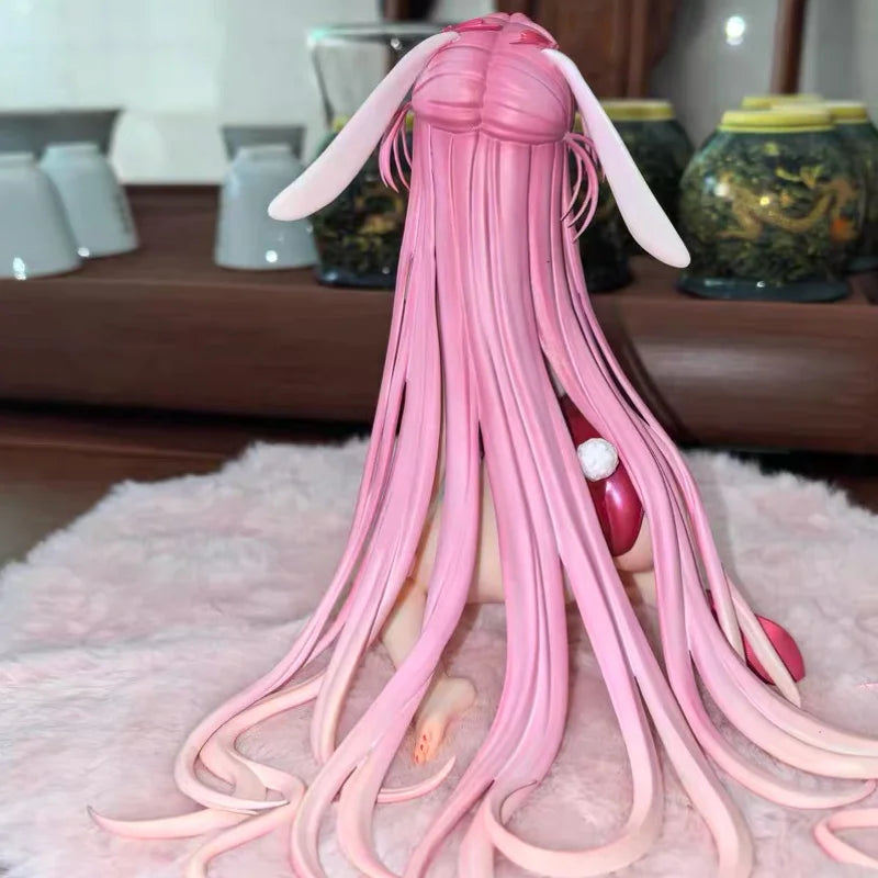 New Genuine Otaku Toys Bunny Girl Anime Figure Finger Toy Pink Hair Pvc Collectible Bunny Version Desktop Display For Collectors