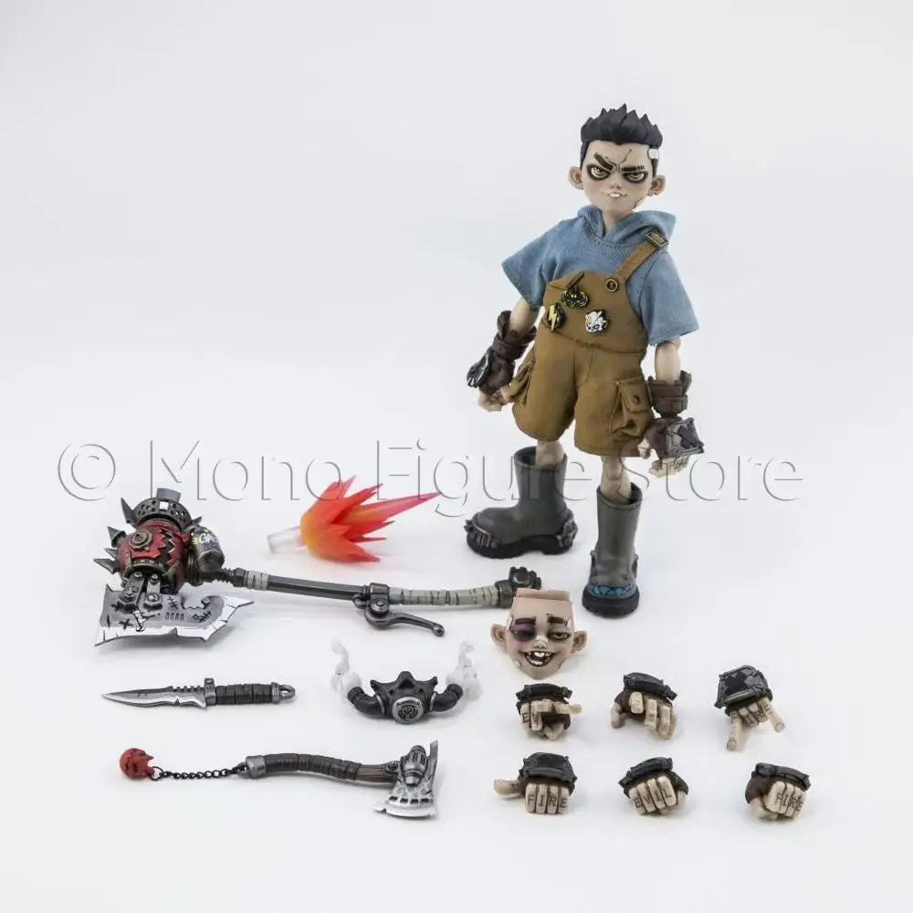 In Stock D_ONE STUDIO RAGE-ZBOYS Tooth Kid 1/12 Clothed Highly Articulated Action Figure Collectible Model