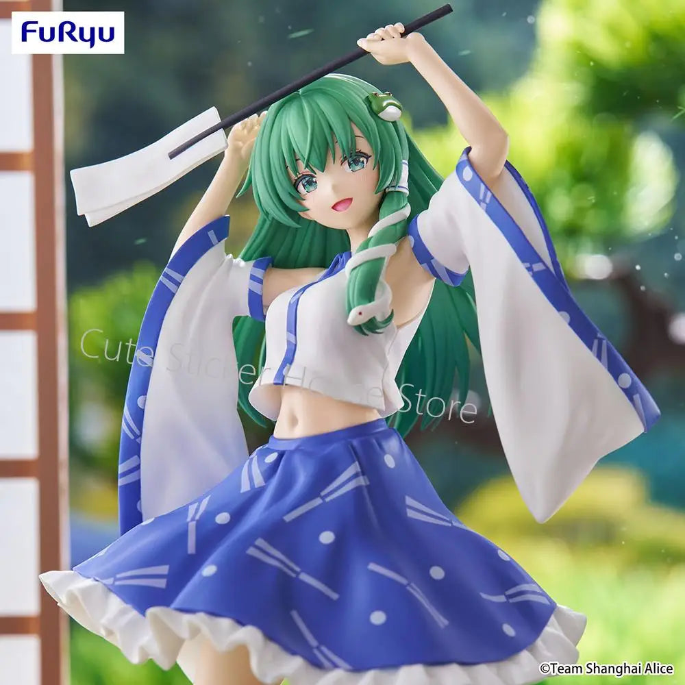 Original Pre-Order Furyu Noodle Stopper Figure Touhou Project Kotiya Sanae Kawaii Anime Cute Girls Figures Collectible Model Toy
