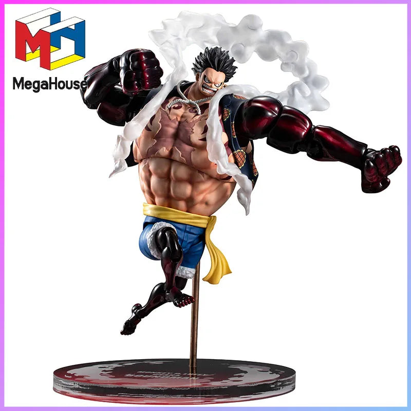MEGAHOUSE VARIABLE ACTION HEROES ONE PIECE MONKEY D LUFFY GEAR 4 BOUNCE MAN POSEABLE ACTION FIGURE OFFICIALLY LICENSED original