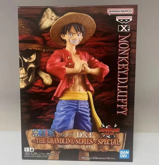 In Stock Bandai Namco Banpresto One Piece Monkey D Luffy Dragon Nefeltari Vivi The Grandline Series Special DXF Figure Model Toy