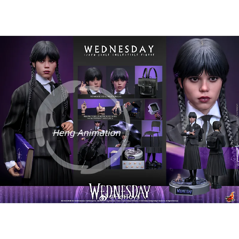 pre-sale  HOTTOYS HT 1/6 TMS135 Wednesday: Naraku Academy Style Articulated Action Figure Anime Collectible Figurine Trendy and