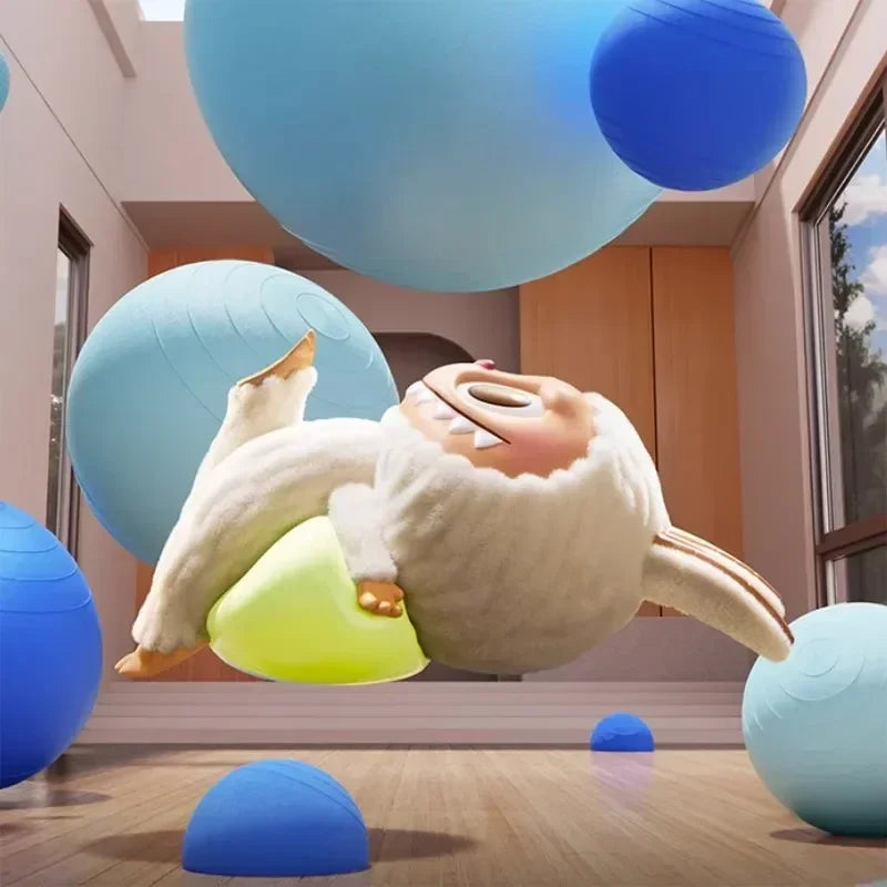 Authentische und beliebte POPMART THE MONSTERS Labubu Lazy Yoga Sammelfigur in Blindbox – Spielzeug, Dekoration, Geschenk