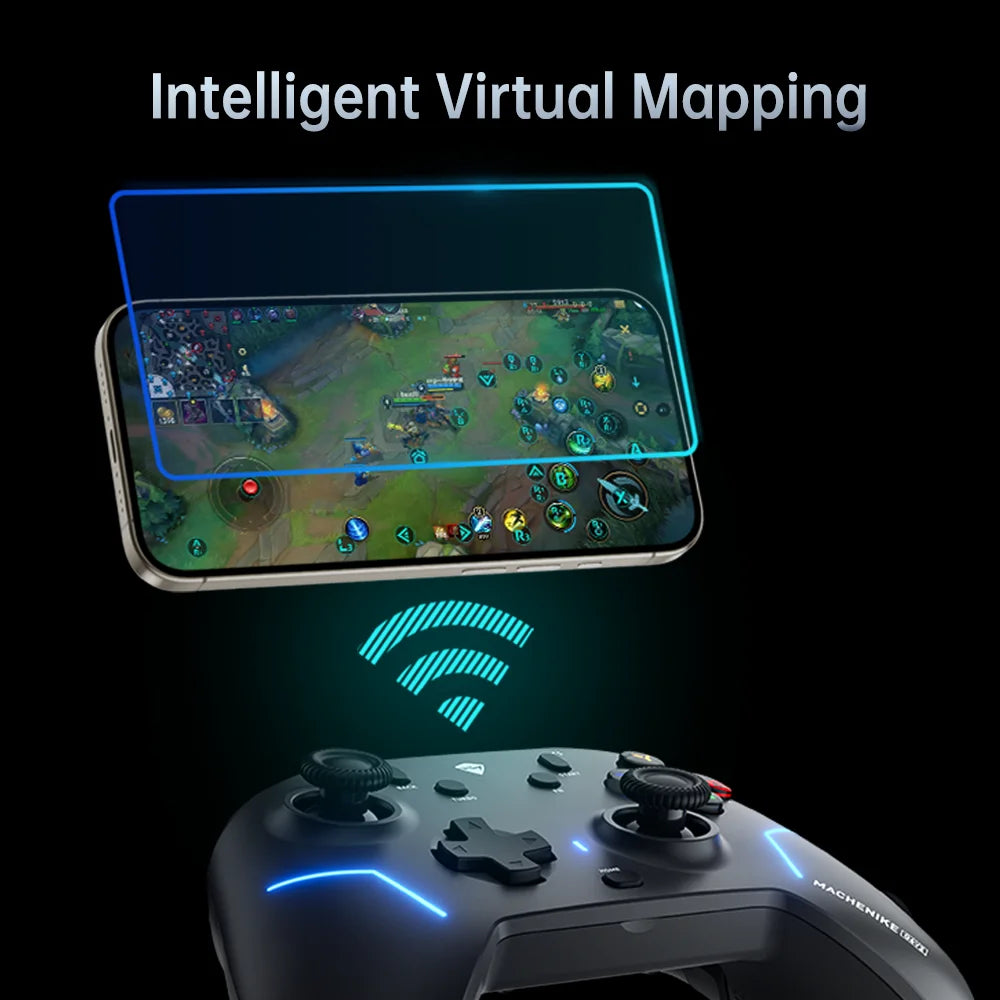MACHENIKE G6V2 New Upgrape Tri Mode Gamepad Wireless Game Controller TMR Joystick Trigger Dual 1000Hz Polling Rate 1200mAh