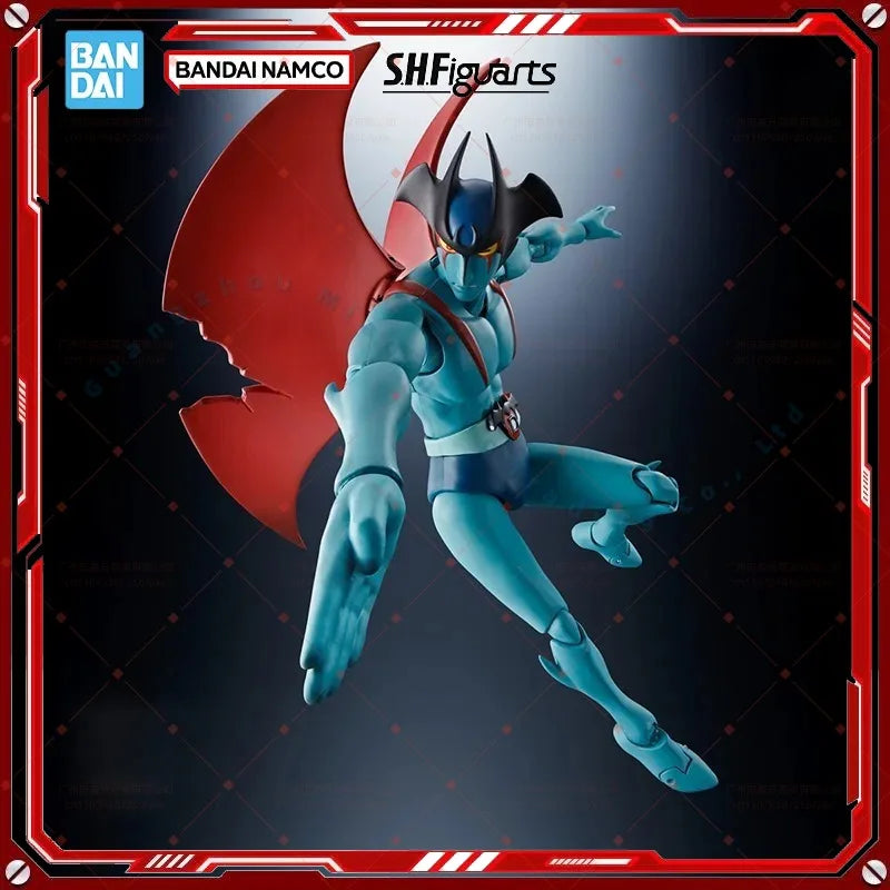 Original BOX Bandai SHF DEVILMAN 50th Anniversary Ver Figure Finished Model kit Anime Action Toy Gifts for kids In shock suit