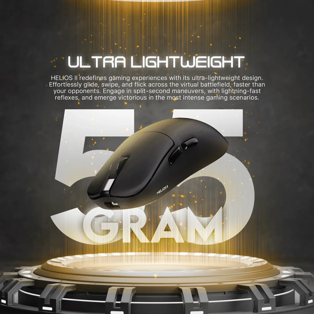 FANTECH HELIOS II XD3v3 Drahtlose und Verdrahtete Gaming Maus PAM3395 TTC Gold Schalter 26000DPI Optische Maus 55g Mäuse für Gamer Maus