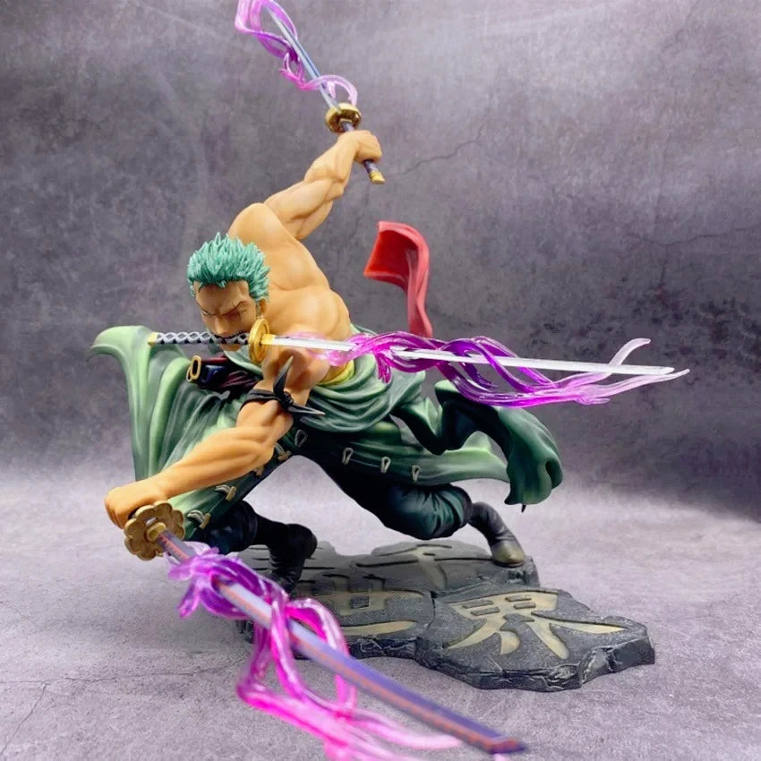 One Piece Luffy Figure Roronoa Zoro Three-Blade Sa-Maximum Manga Anime Statue PVC Action Collection Model Toys