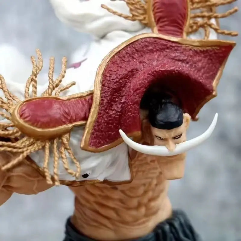 Hot Anime One Piece Action Figure 24cm Combat Version Edward Newgate White Beard Figuras Figurine Gk Statue Collection Model Toy