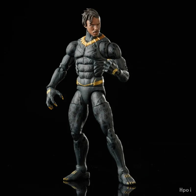 Original Hasbro Marvel Legends Series BLACK PANTHER Killmonger Anime Figure Toy Collection Model