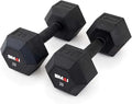 SMAI Rubber Hex Dumbbells: Hochwertiges Fitnessgerät für das Krafttraining zu Hause – Geeignet für Männer und Frauen, Space