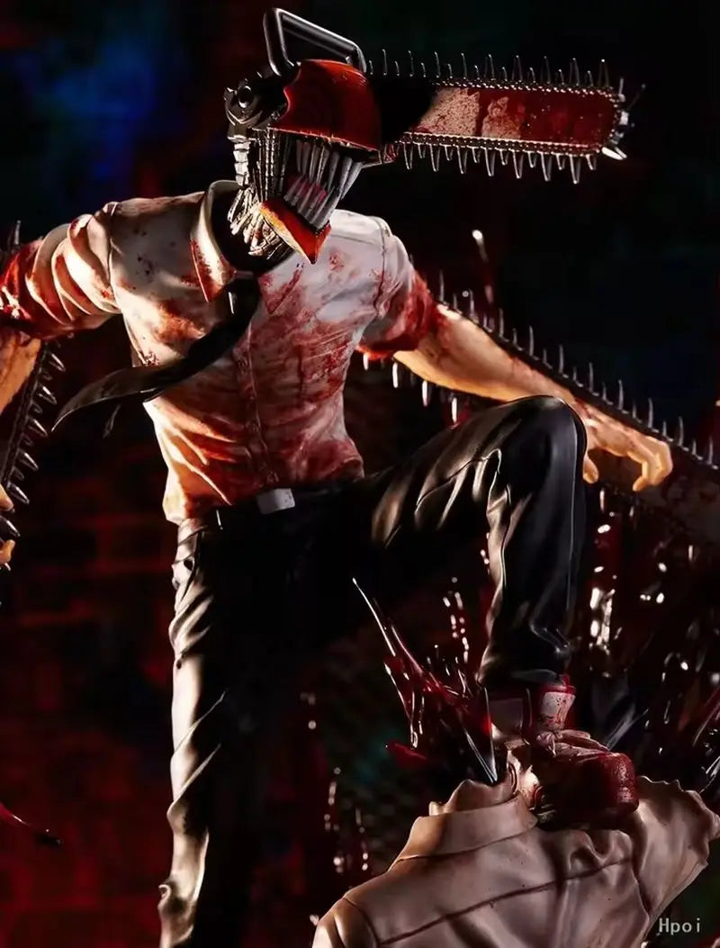 29cm Chainsaw Man Anime Figure Denji Makima Power Action Figure Chainsaw Man Pochita Figurine Adult Collectible Model Doll Toys
