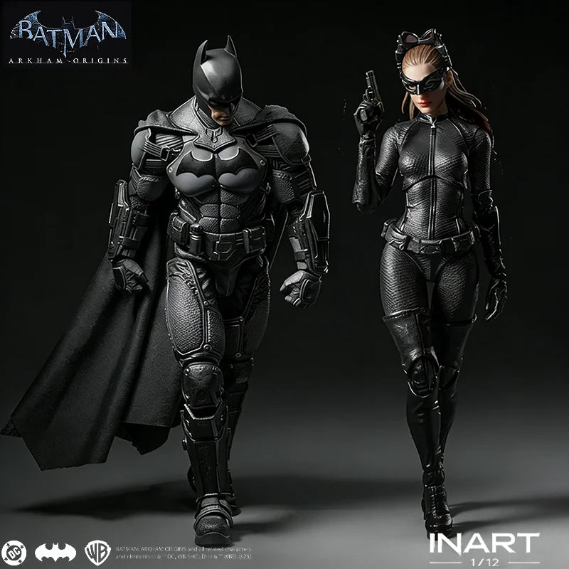 New Original Inart 1/12scale Dc Batman Arkham And Catwoman Sexy Girl Action Figure Movability Ornament Collectible Gift For Fans
