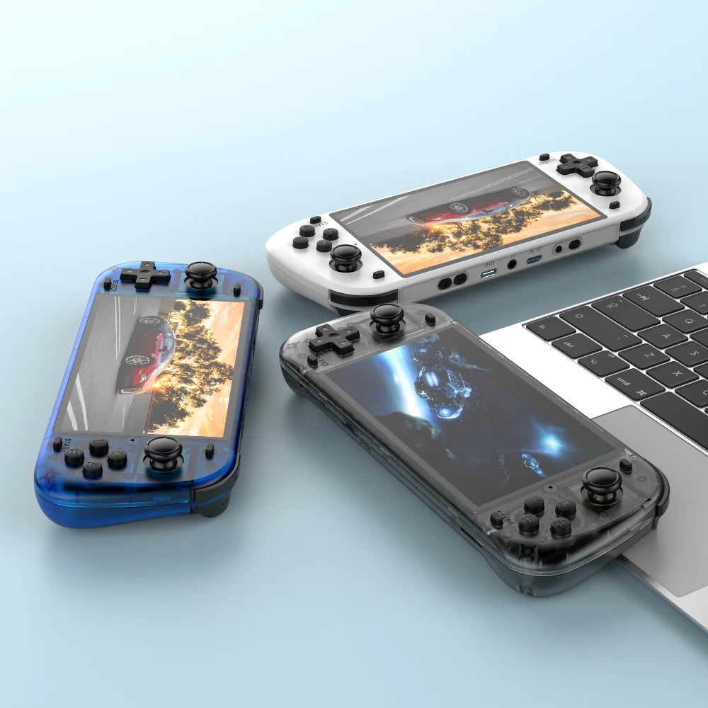 R50S Retro Games Console  128G 5.1inch IPS Screen Two-player Online Game PSP/PS1 Portable Console Game Boys Gifts