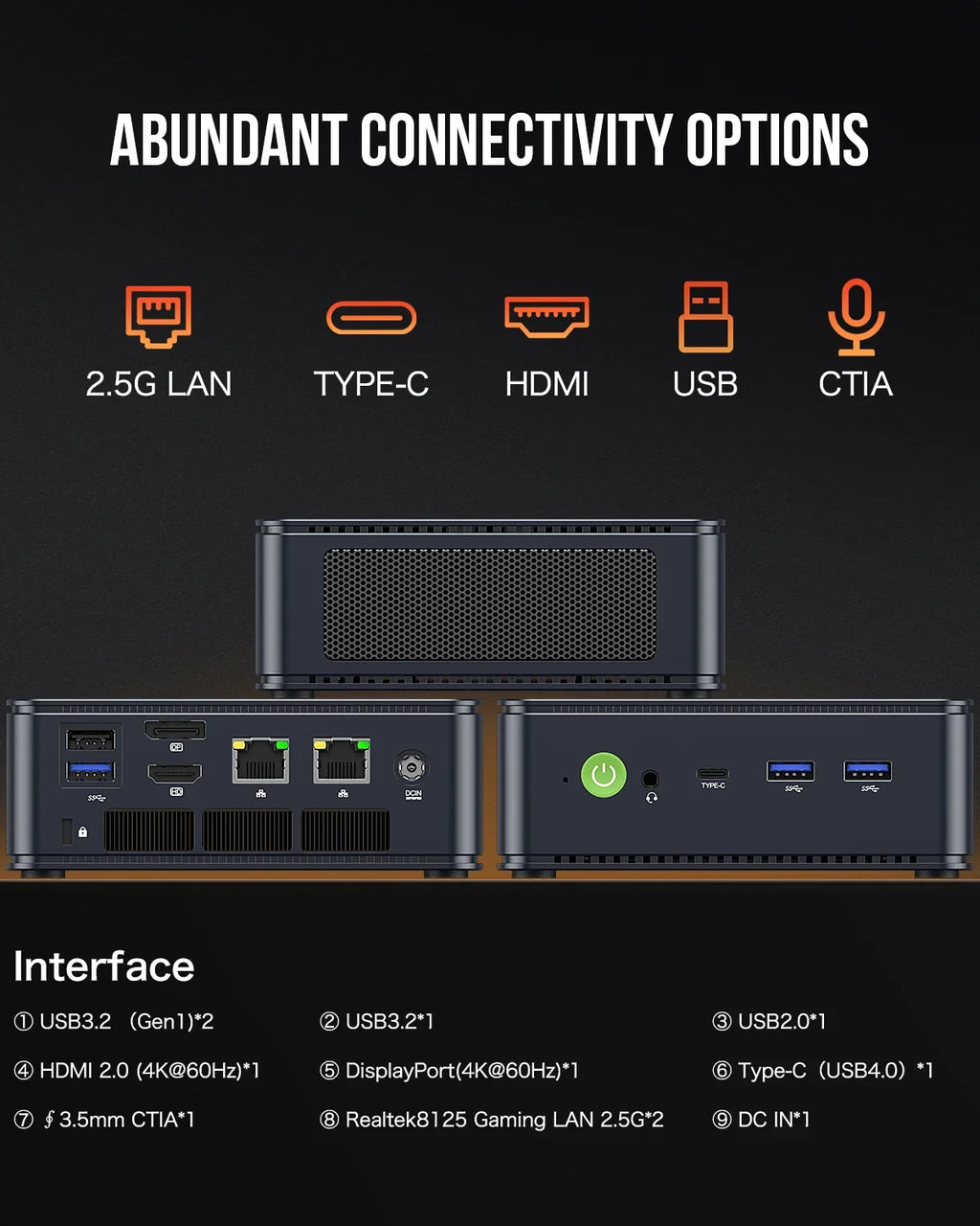 GMKtec M6 ryzen5 mini pc gamer AMD RYZEN 5 6600H DDR5 16GB 500GB 32GB 1TB SSD 5600Mhz NVME Pcie 3.0 Diy Office Gaming computer