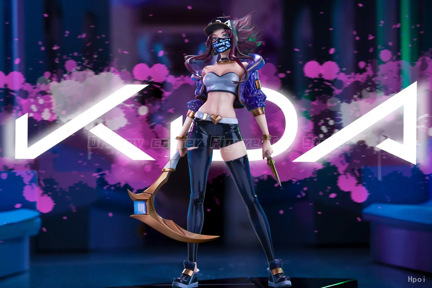 【Auf Lager】 Original APEX-SPIELZEUG League of Legends Akali 1/7 Scale Figure Spielzeug Modell Ornamente Sammlung