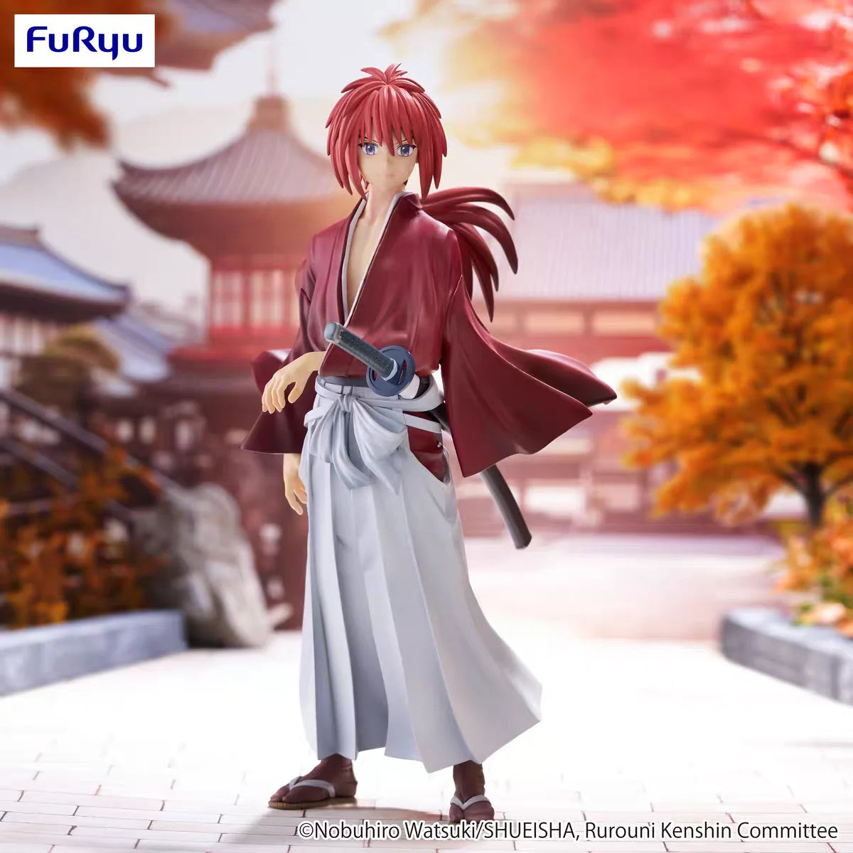 Original FuRyu Trio-Try-iT TTT Rurouni Kenshin Himura Kenshin Anime Figure Toys PVC Model Collection Birthday Gift