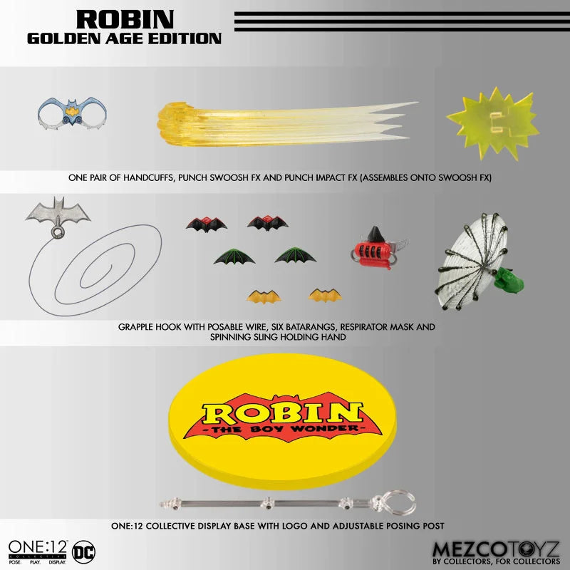 100% Original Mezco Toys  Robin Golden Age Edition In Stock Anime Action Collection Figures Model Toys