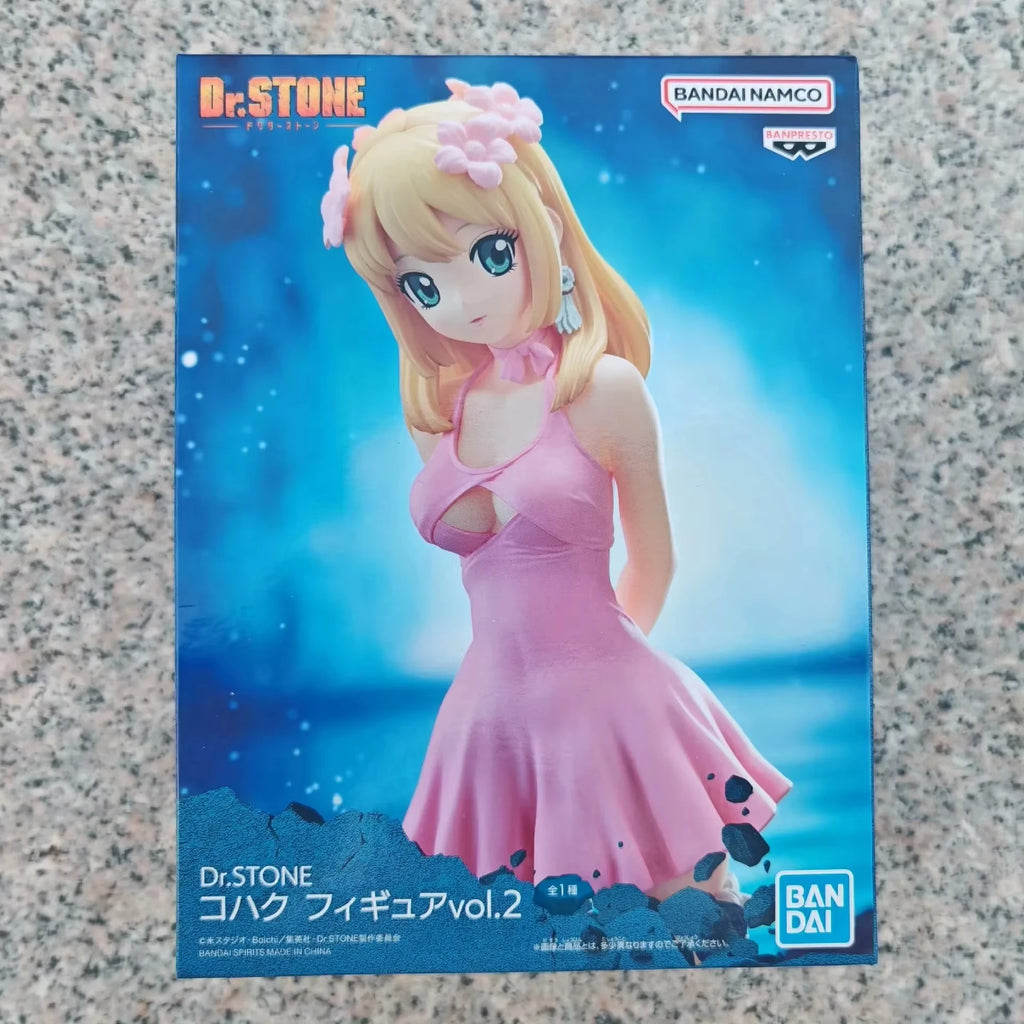 Special In Stock Original Bandai Banpresto Dr.stone Ishigami Senku Asagiri Gen Kohaku Figure Anime Genuine Boxed Model