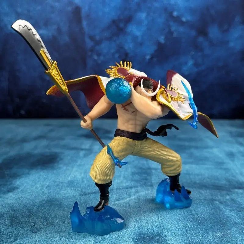 Statue Scene Combat Stance One Piece LXE Dward Newgate Peripheral Ornaments Birthday Gift Anime Figure Bandai Banpresto Model