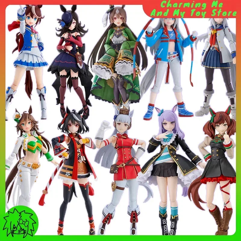 Genuine SHF Uma Musume Pretty Derby Series Figurine Pvc Anime Figure Poseable Doll Model Collectible Action Model In Stock Gift