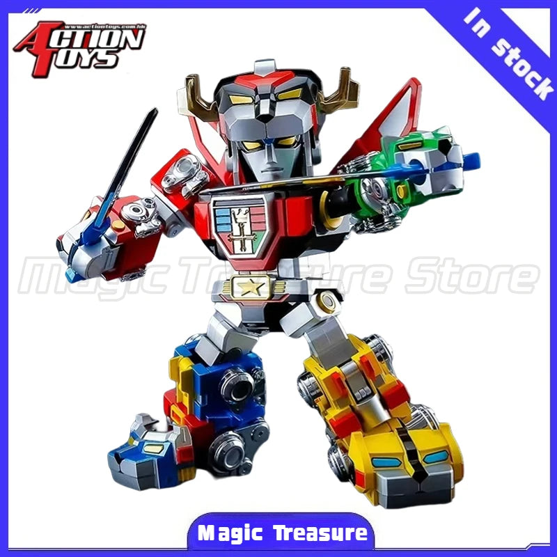 【MT】Action Toys ES Alloy Voltron Lion Force War God King Model Toy Mecha