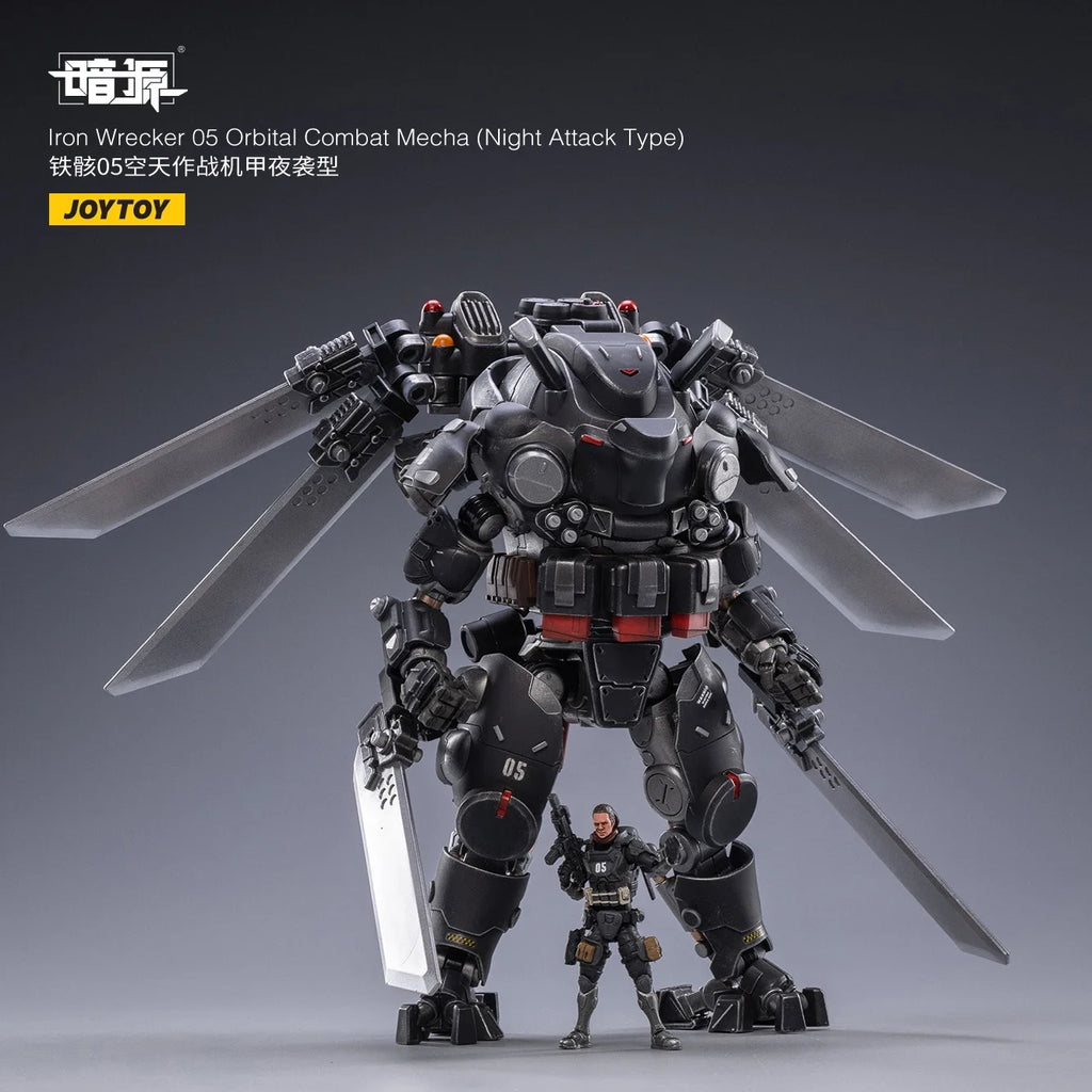 1/25 JOYTOY Action Figure Mecha Iron Wrecker 05 Orbital Combat Mecha Night Attack Type Anime Model Toy