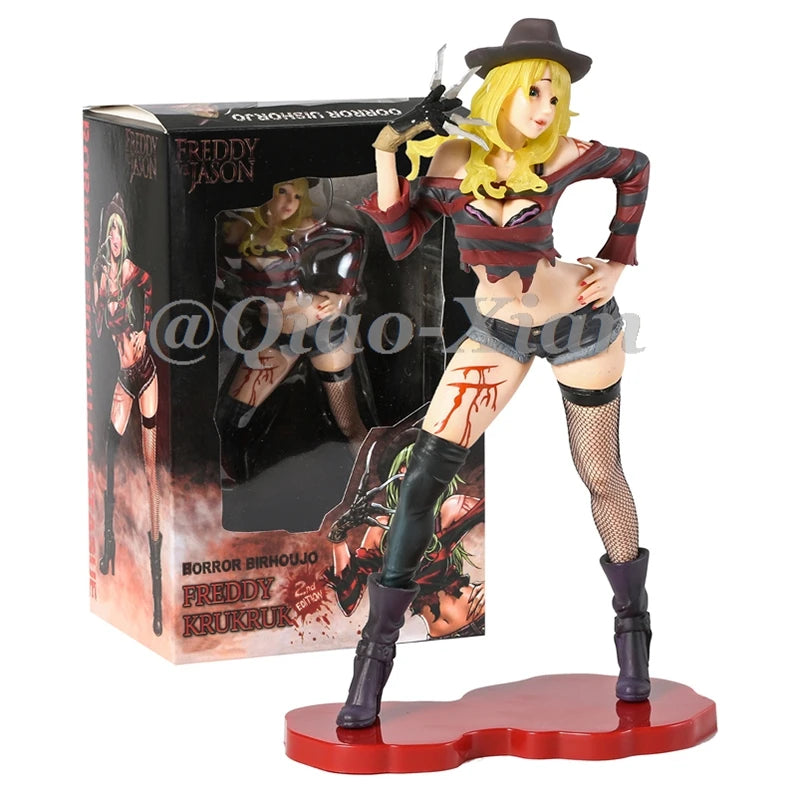 Horror Bishoujo Michael Myers Freddy Krueger Jason Voorhees Chucky Pennywise Figurine Collection Action Figure Halloween Gifts